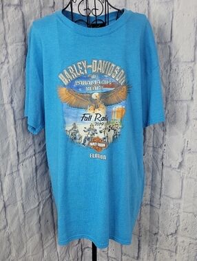 Harley-Davidson Panama Beach,‎ Fl. Fall Rally 2019 Tee Blue Large